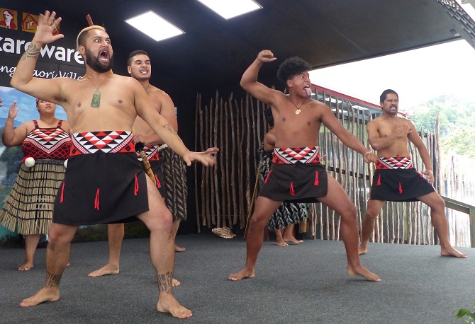Ever-popular Haka performed at the thermal village